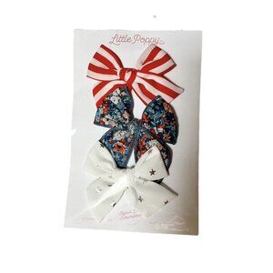 NWT Little Poppy Co Hair Bow Set